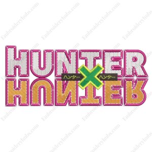Hunter x Hunter Logo Embroidery Design - Hunter x Hunter Anime Embroidery Design
