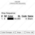 Zoro 3 Sword Style Embroidery Design - One Piece Anime Embroidery Design