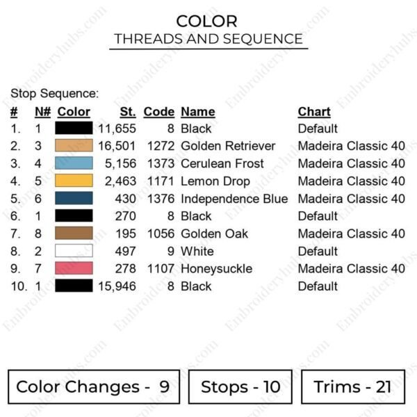 Jasmine Embroidery Design - Aladdin