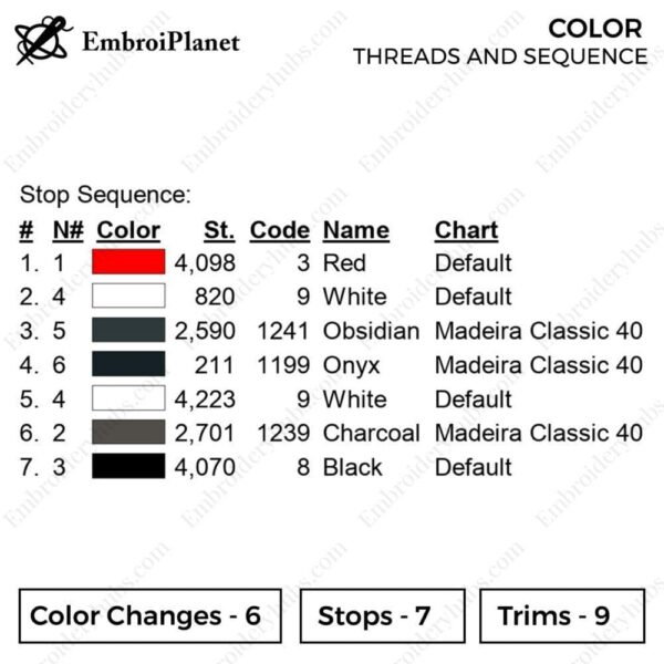 Pokeball Embroidery Design - Pokemon Anime Embroidery Design