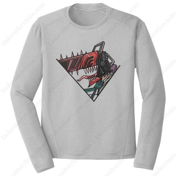 Denji Chainsaw Man Embroidery Design - Chainsaw Man Anime Embroidery Design