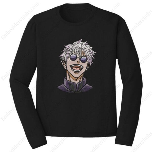 Gojo Satoru Embroidery Design - Jujutsu Kaisen Anime Embroidery Design