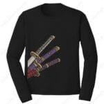 Zoro Swords Embroidery Design - One Piece Anime Embroidery Design