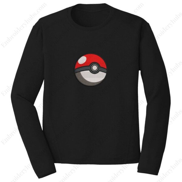 Pokeball Embroidery Design - Pokemon Anime Embroidery Design