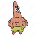 Patrick Body Embroidery Design - Spongebob Squarepants