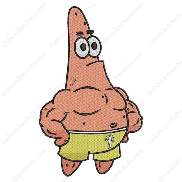 Patrick Body Embroidery Design - Spongebob Squarepants