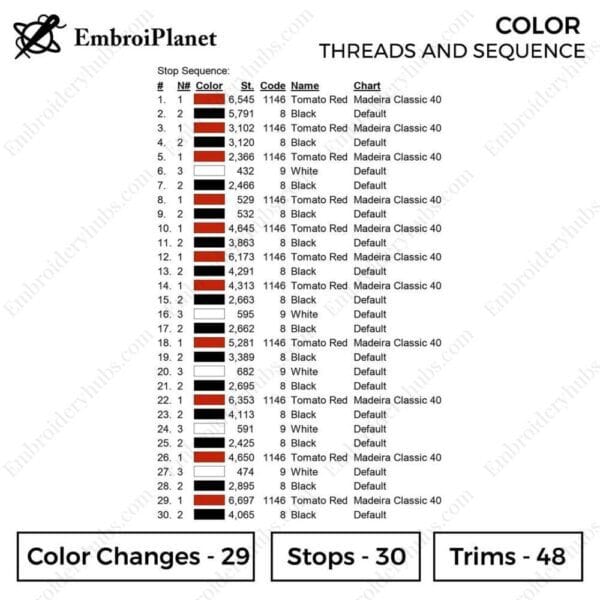 House Targaryen Logo Embroidery Design - Game of Thrones | House of the Dragons