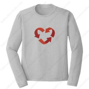 Recycle Heart Embroidery Design File - Heart Love