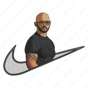 Andrew Tate Swoosh Embroidery Design - Nike Swoosh Embroidery Design