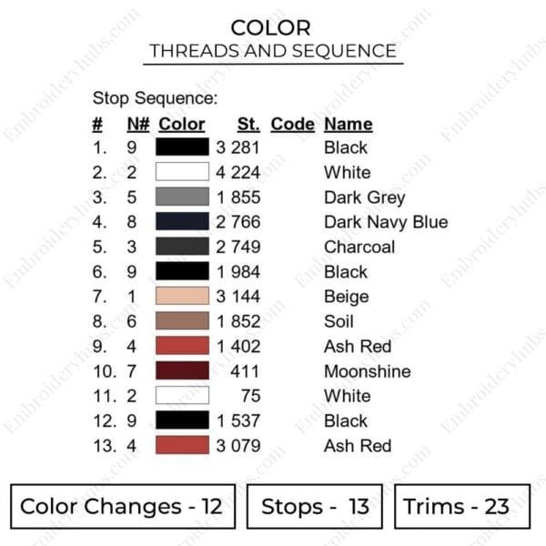 Shanks Swoosh Embroidery Design  - One Piece Nike Anime Embroidery Design