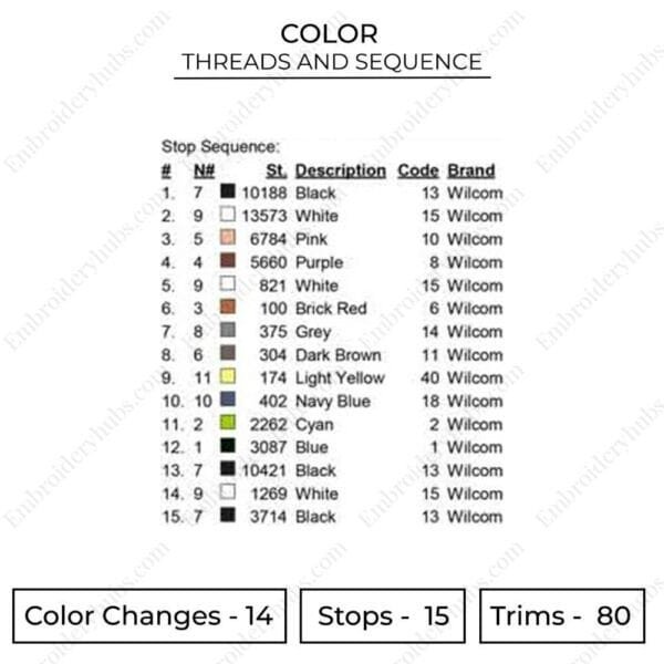 Zoro Smile Embroidery Design - One Piece Anime Embroidery Design