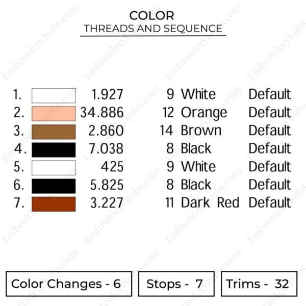 Crocodile Eyes Embroidery Design - One Piece Anime Embroidery Design