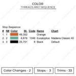 Ace Devil Fruit Embroidery Design - One Piece Anime Embroidery Design