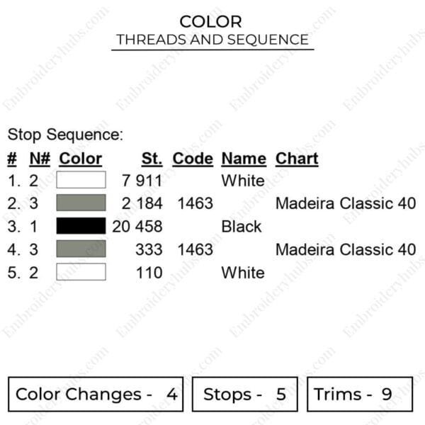 Mikasa Face - Attack on Titan Embroidery Design