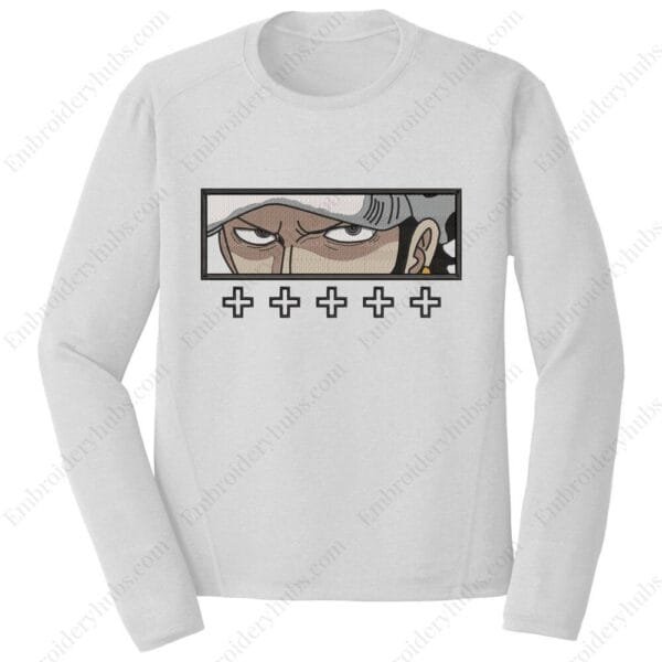 Law Eyes Embroidery Design - One Piece Anime Embroidery Design