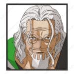 Silvers Rayleigh Embroidery Design - One Piece Anime Embroidery Design