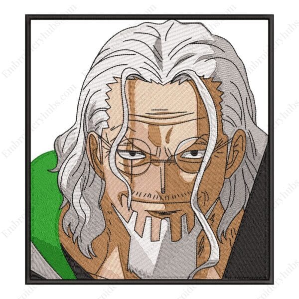 Silvers Rayleigh Embroidery Design - One Piece Anime Embroidery Design