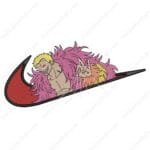 Doflamingo Swoosh Embroidery Design - One Piece Nike Anime Embroidery Design