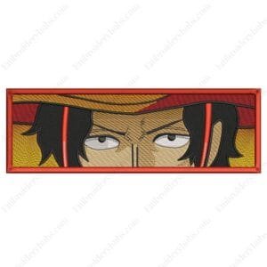Ace Eyes Embroidery Design - One Piece Anime Embroidery Design