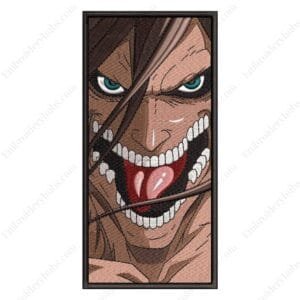 Eren Titan -  Attack on Titan Anime Embroidery Design