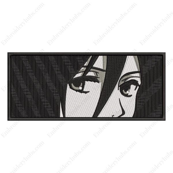 Mikasa Face - Attack on Titan Embroidery Design