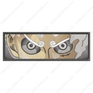 Luffy Gear5 Eyes Embroidery Design - One Piece Anime Embroidery Design