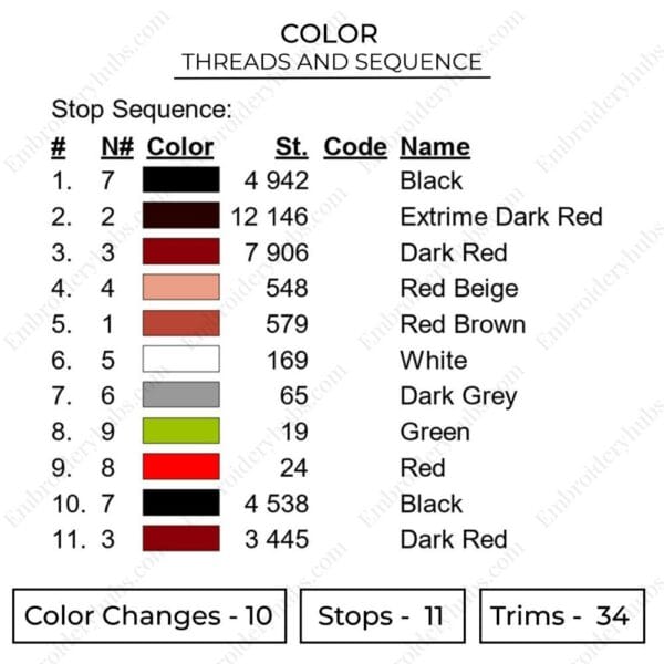 Asta Demon Swoosh Embroidery Design - Black Clover Nike Anime Embroidery Design