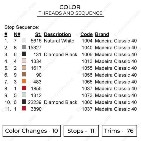 Ichigo Hollow Embroidery Design - Bleach Anime Embroidery Design