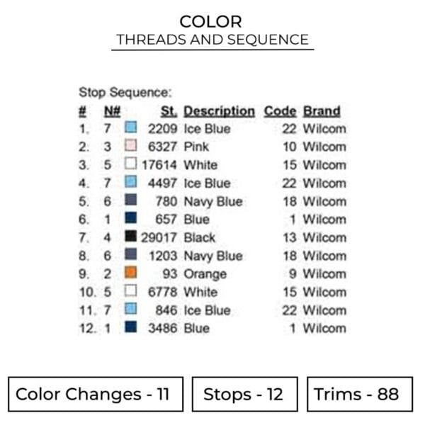 Tokito Muichiro Embroidery Design - Demon Slayer Anime Embroidery Design