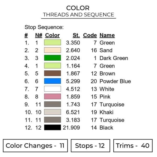 Inosuke Attack - Demon Slayer Embroidery Design