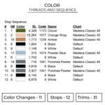 Gyomei Eyes Embroidery Design - Demon Slayer Anime Embroidery Design