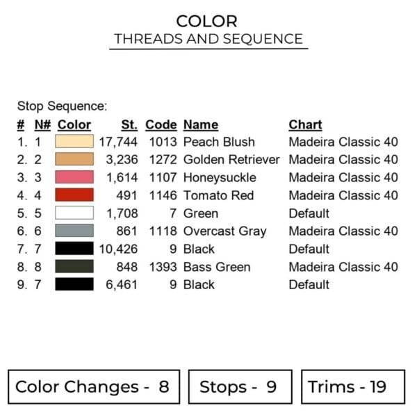 Muzan Eyes Embroidery Design - Demon Slayer Anime Embroidery Design