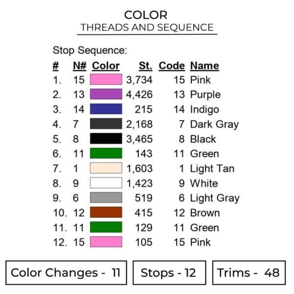 Nezuko Swoosh Embroidery Design - Demon Slayer Nike Anime Embroidery Design