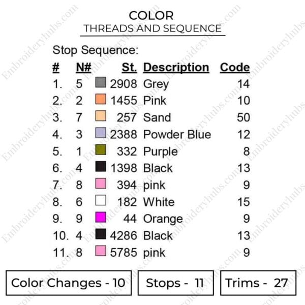 Nezuko Nike Embroidery Design - Demon Slayer Nike Anime Embroidery Design