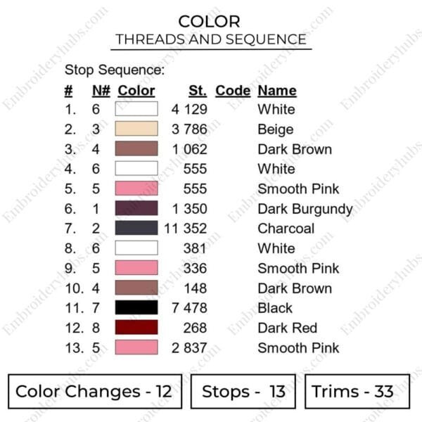 Nezuko Swoosh Embroidery Design - Demon Slayer Nike Anime Embroidery Design