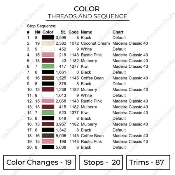 Nezuko Embroidery Design - Demon Slayer Anime Embroidery Design