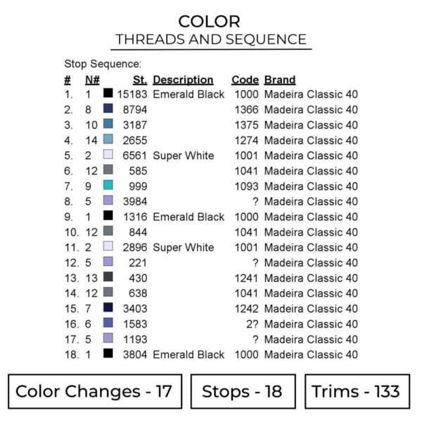 Gojo Satoru Eyes Embroidery Design - Jujutsu Kaisen Anime Embroidery Design