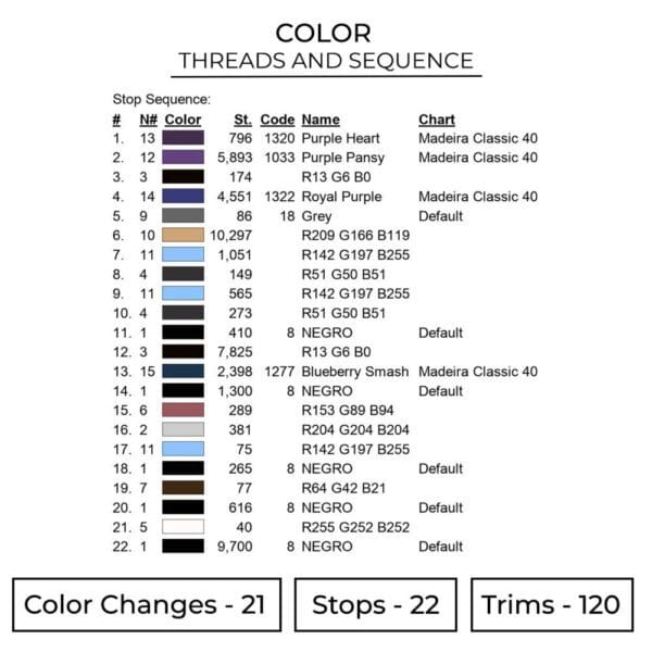 Choso Embroidery Design - Jujutsu Kaisen Anime Embroidery Design