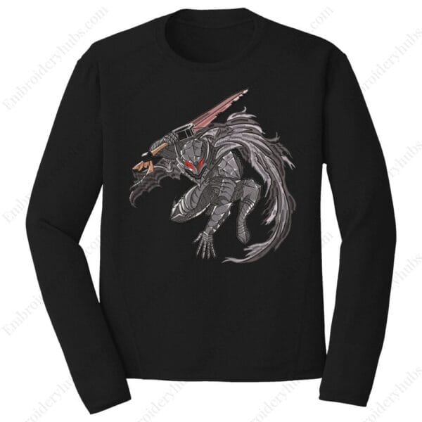 Guts Armour Embroidery Design - Berserk Anime Embroidery Design