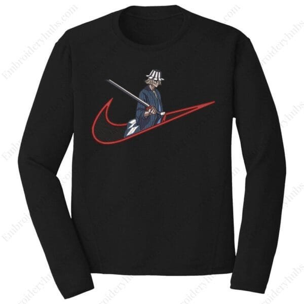 Kisuke Swoosh Embroidery Design - Bleach Nike Anime Embroidery Design