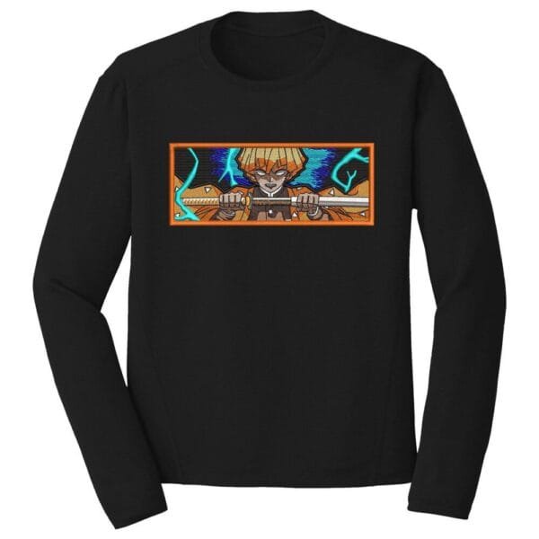 Zenitsu Lightning Embroidery Design - Demon Slayer Anime Embroidery Design