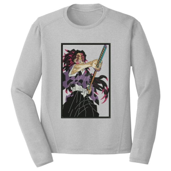 Kokushibu Embroidery Design - Demon Slayer Anime Embroidery Design