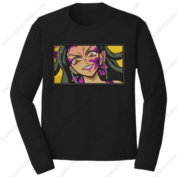 Daki Embroidery Design - Demon Slayer Anime Embroidery Design