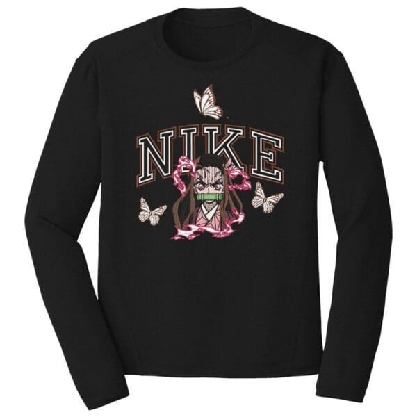 Nezuko Nike Embroidery Design - Demon Slayer Nike Anime Embroidery Design