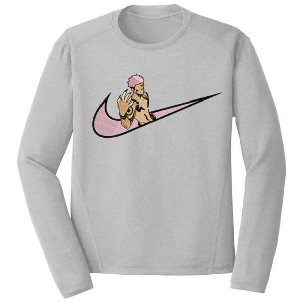 Sukuna Swoosh Embroidery Design - Jujutsu Kaisen Nike Anime Embroidery Design