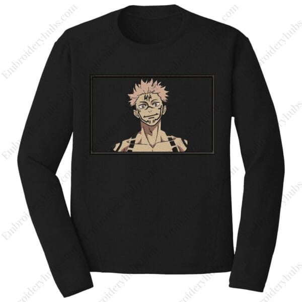 Ryomen Sukuna Embroidery Design - Jujutsu Kaisen Anime Embroidery Design