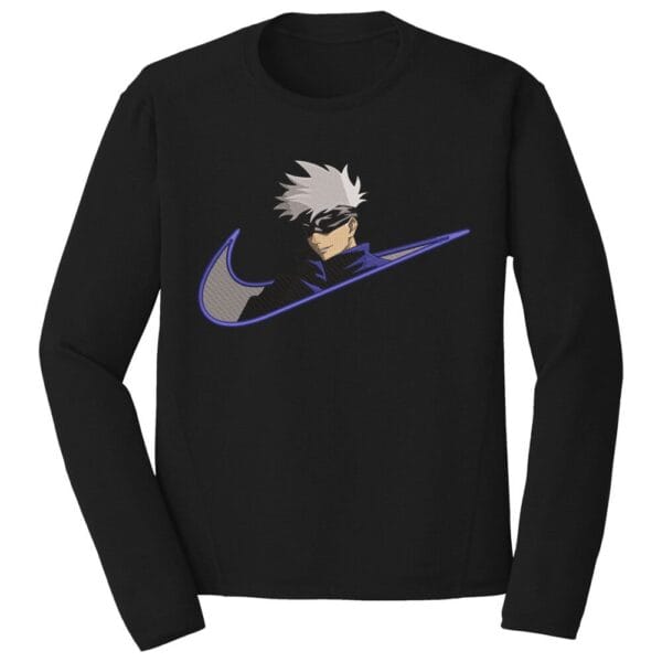 Gojo Swoosh Embroidery Design - Jujutsu Kaisen Nike Anime Embroidery Design
