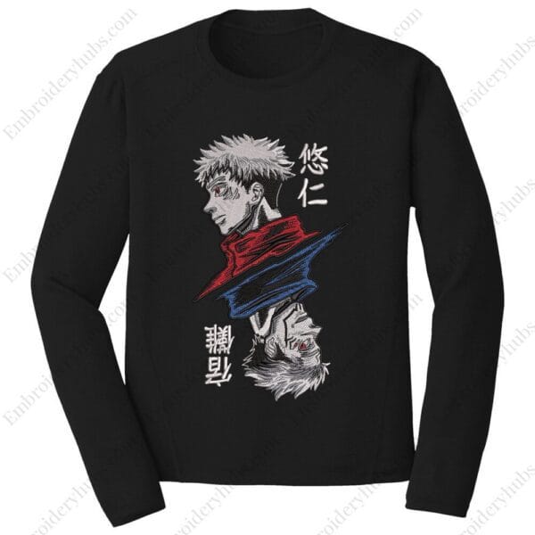 Itadori Sukuna Embroidery Design - Jujutsu Kaisen Anime Embroidery Design