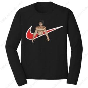Baki Nike Anime Embroidery Design