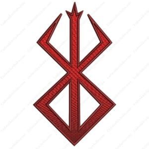 Berserk Logo Embroidery Design - Berserk Anime Embroidery Design